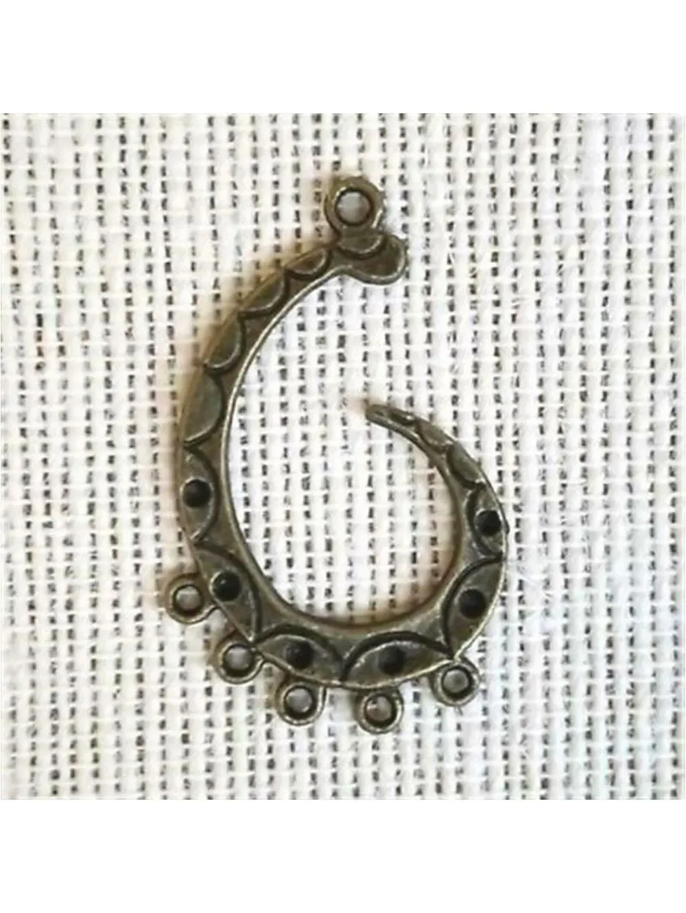 Antiqued Brass Tribal Hook Chandelier Earring Findings Art Deco Steampunk 2 pcs